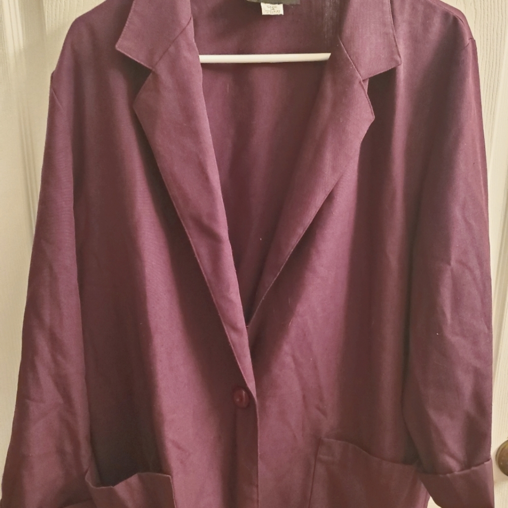 Purple blazer size 14